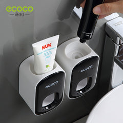 Automatic Toothpaste Dispenser and Toothbrush Holder