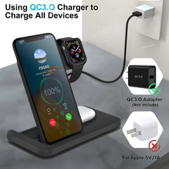 3 in 1 Wireless Charger Station