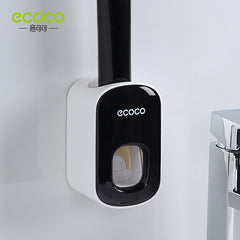 Automatic Toothpaste Dispenser and Toothbrush Holder
