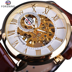 Forsining Men’s Vintage Hollow Mechanical Watch