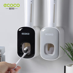 Automatic Toothpaste Dispenser and Toothbrush Holder