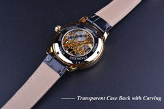 Forsining Men’s Vintage Hollow Mechanical Watch