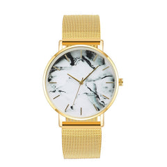 Women's Gold and Rose Gold Quartz Watch with Alloy Band