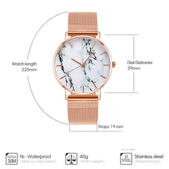 Women's Gold and Rose Gold Quartz Watch with Alloy Band