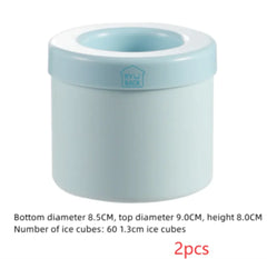 Portable 2-in-1 Ice Bucket and Cube Maker