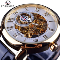 Forsining Men’s Vintage Hollow Mechanical Watch