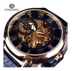 Forsining Men’s Vintage Hollow Mechanical Watch