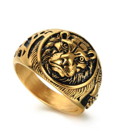 Vintage Lion Head Ring