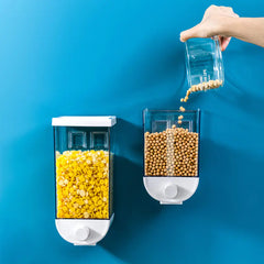 Plastic Wall-Mounted Grain Storage Container Box