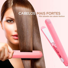 Mini Ceramic Hair Curler & Straightener