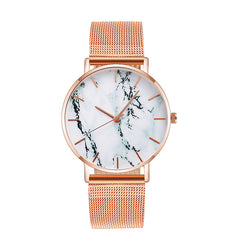 Women's Gold and Rose Gold Quartz Watch with Alloy Band